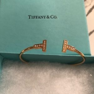 Tiffany T 18 K diamond bracelet
